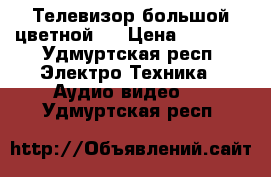 Телевизор большой цветной., › Цена ­ 1 000 - Удмуртская респ. Электро-Техника » Аудио-видео   . Удмуртская респ.